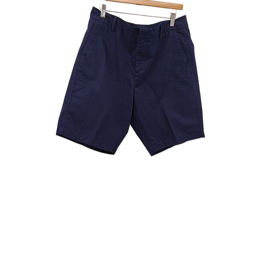 Quince Men Organic Stretch Cotton Chino Bermuda Shorts Deep Navy 16